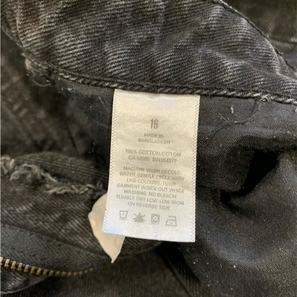 AEROPOSTALE | Mom Jean in black with accent stitching size 16 - Picture 9 of 10